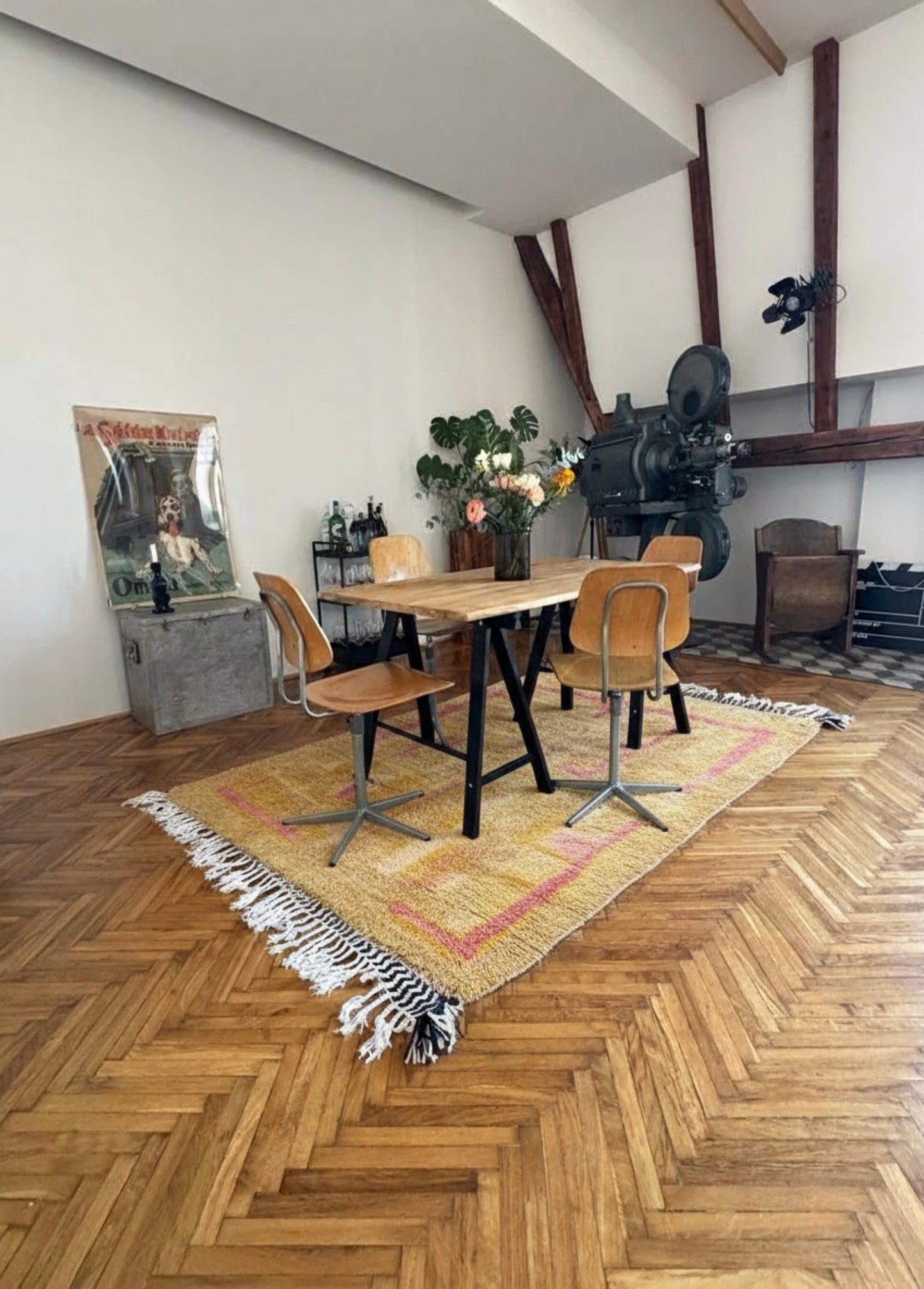 Saffron Sunset Shaggy - Custom - Made Azilal Wool Rug