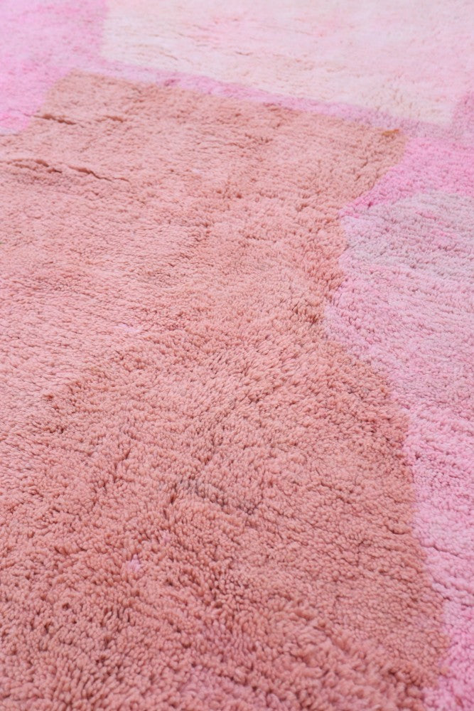 Pink Dream – Abstract Azilal Wool Rug 345 x 274cm