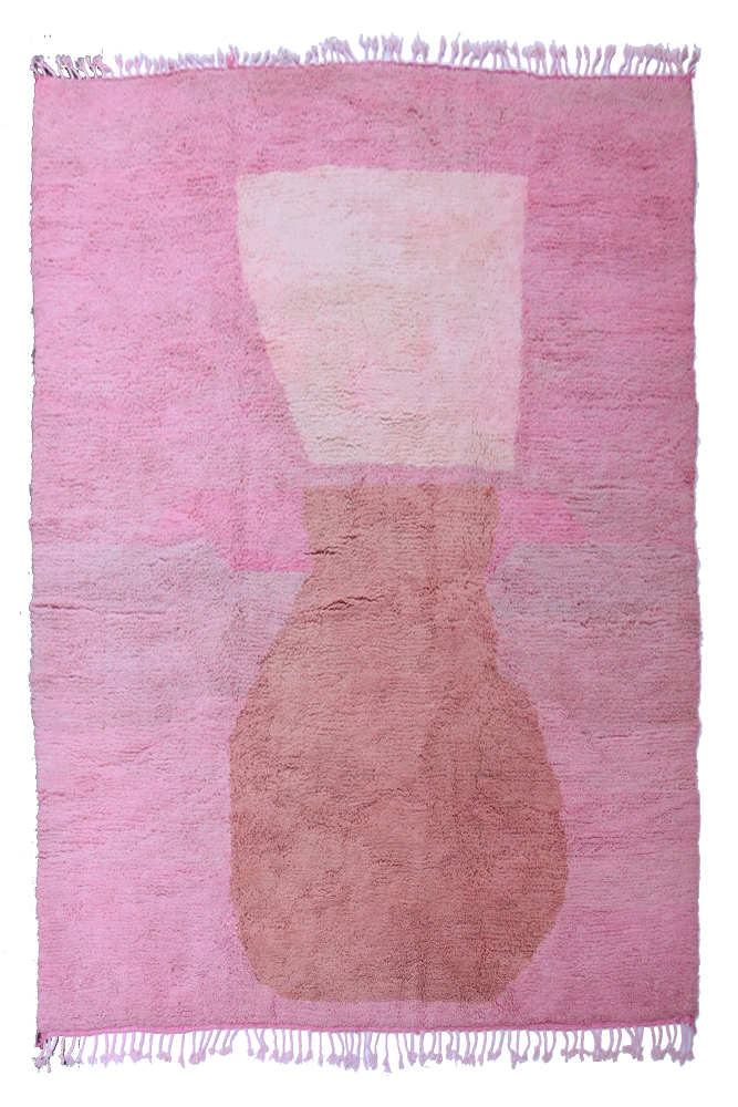 Pink Dream – Abstract Azilal Wool Rug 345 x 274cm