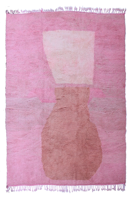 Pink Dream – Abstract Azilal Wool Rug 345 x 274cm