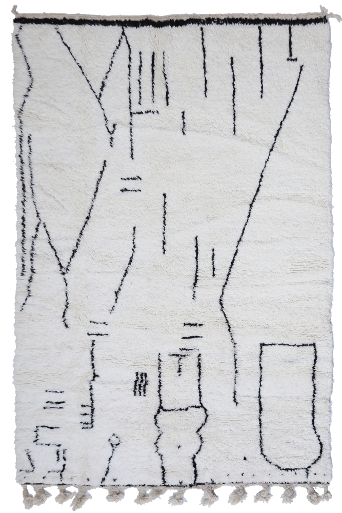 Nomad Lines – Custom-Made Beni Ouarain Wool Rug