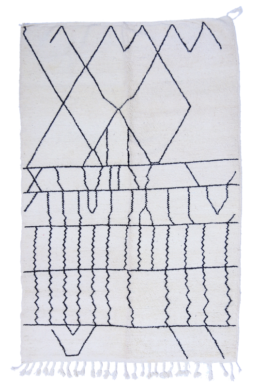 Woven Berber Script 242x158cm