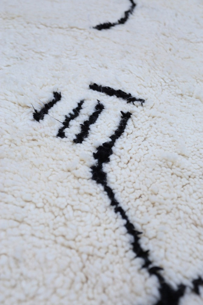 Authentic Moroccan Beni Ourain Wool Rug 250 x 150cm