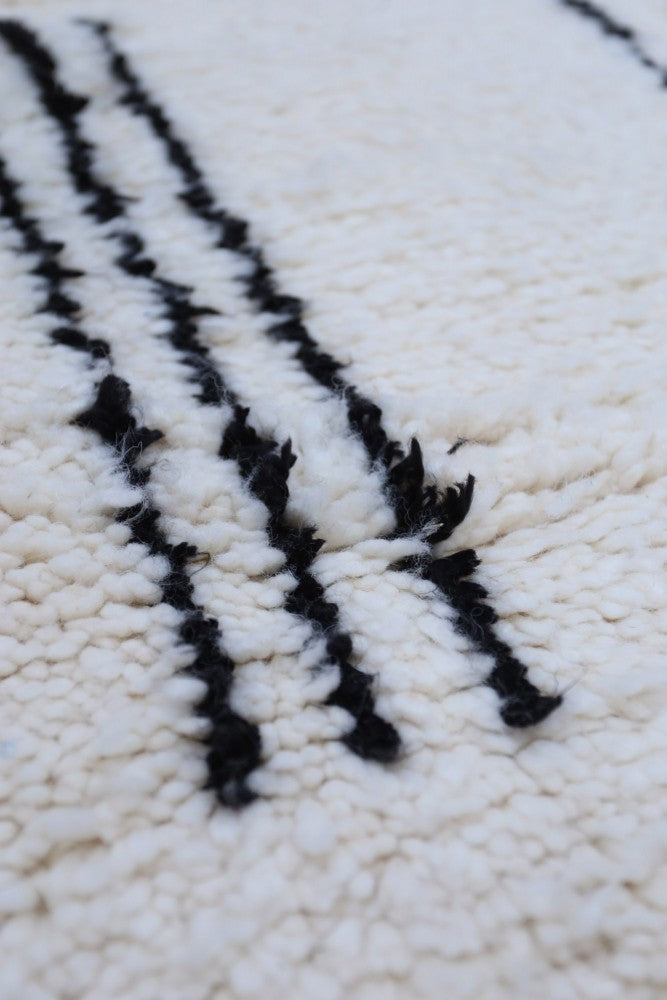 Authentic Moroccan Beni Ourain Wool Rug 250 x 150cm