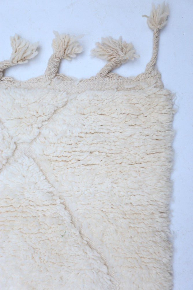 Handmade Moroccan Wool Rug – Beni Ourain 287x202 cm