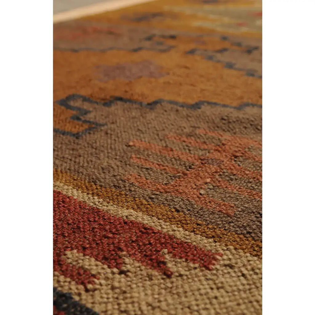 Ottoman Kilim Rug Wool and Jute Cairo Pattern