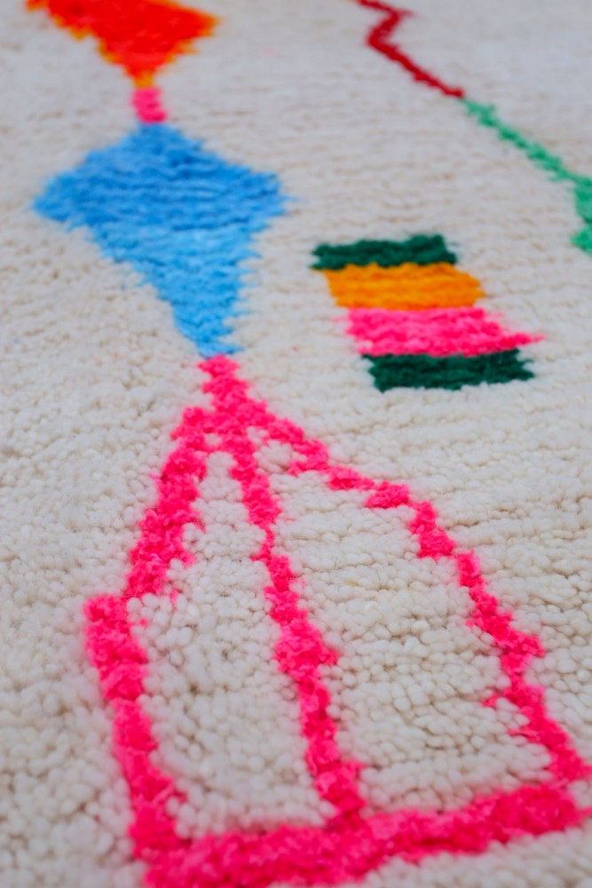 Joyful Collection – Large Colorful Azilal Wool Rug  305 x 293cm