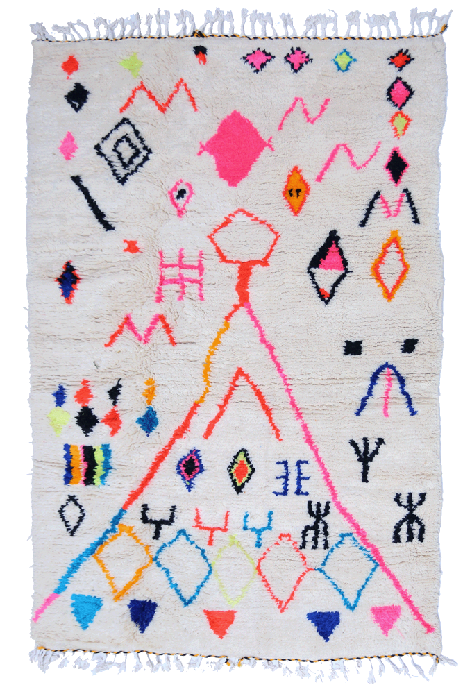 "Joyful Collection" Tribal Confetti & Neon Totem 219x134cm