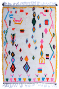 Joyful Collection – Handwoven Moroccan Azilal Wool Rug 190 x 145cm