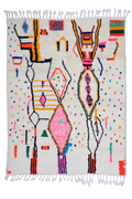Joyful Collection – Colorful Moroccan Azilal Wool Rug  235 x 173 cm