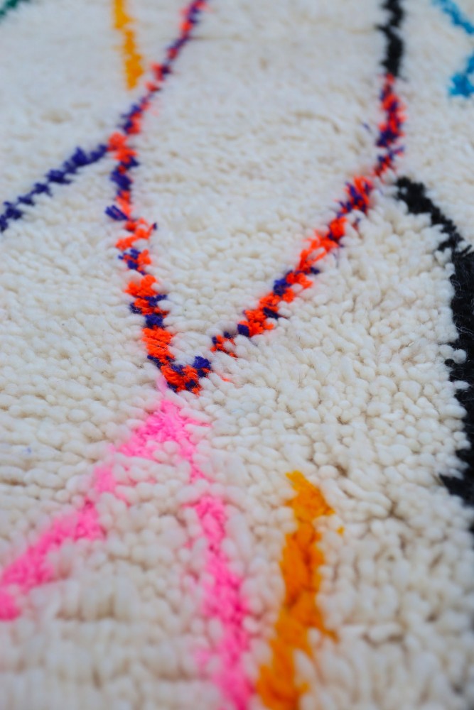 Joyful Collection – Abstract Azilal Wool Rug 240 x 156 cm