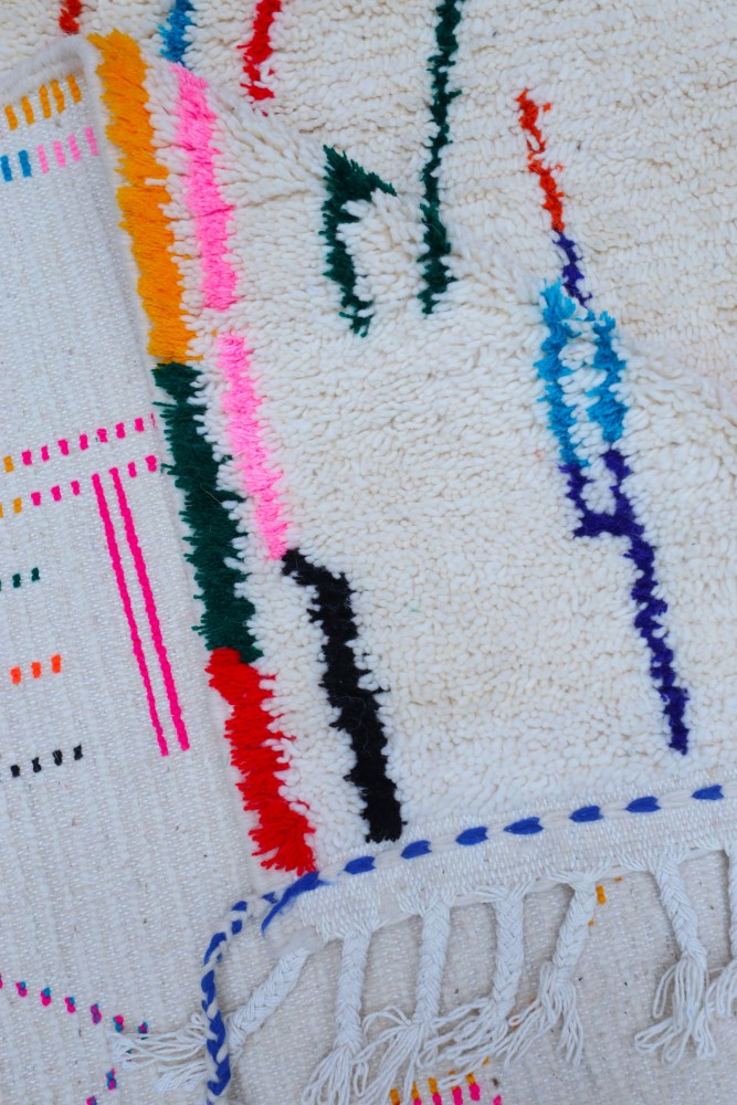 Joyful Collection – Abstract Azilal Wool Rug 240 x 156 cm