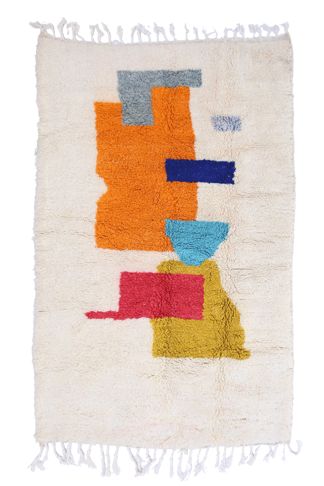 Color Totem – Vibrant Multicolor Moroccan Azilal Wool Rug 254 x 146cm