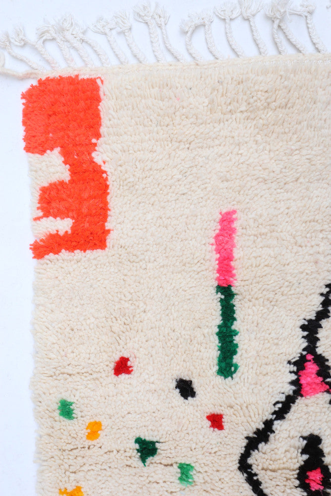 "Joyful Collection" Vivid Zig-Zag Azilal Area Rug  248 x 204cm