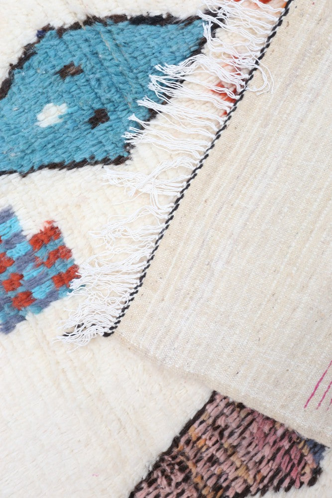 "Joyful" Vivid Zig-Zag Azilal Area Rug  248 x 147cm