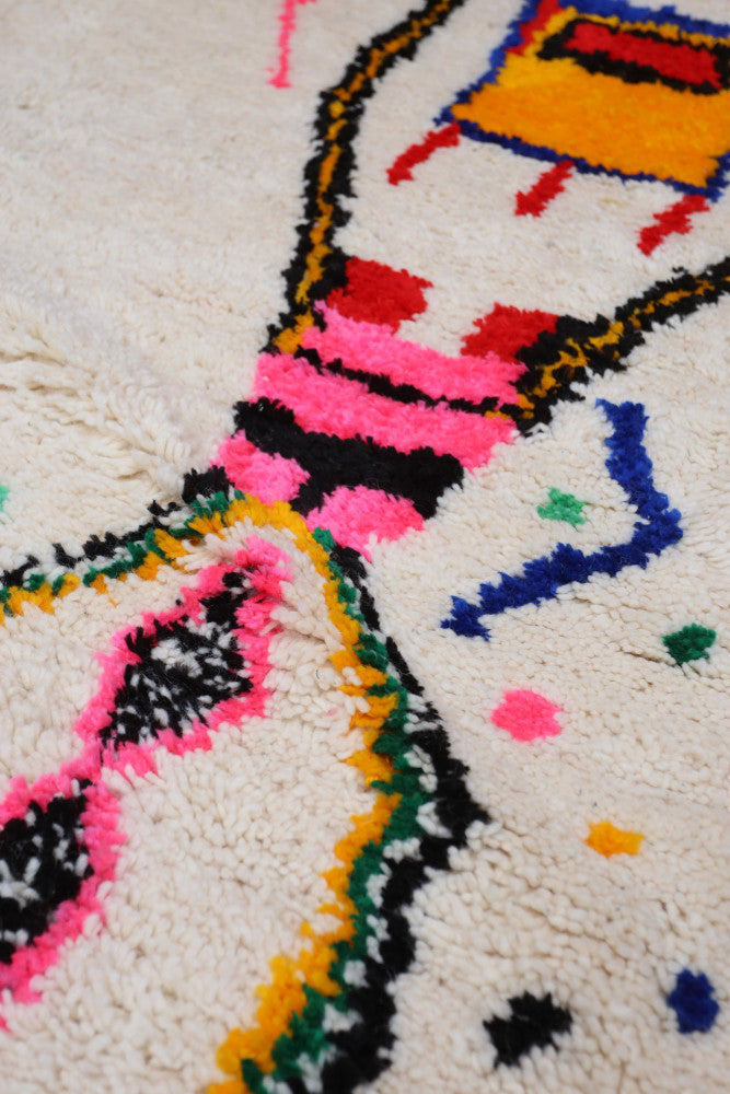 "Joyful Collection" Vivid Zig-Zag Azilal Area Rug  248 x 204cm