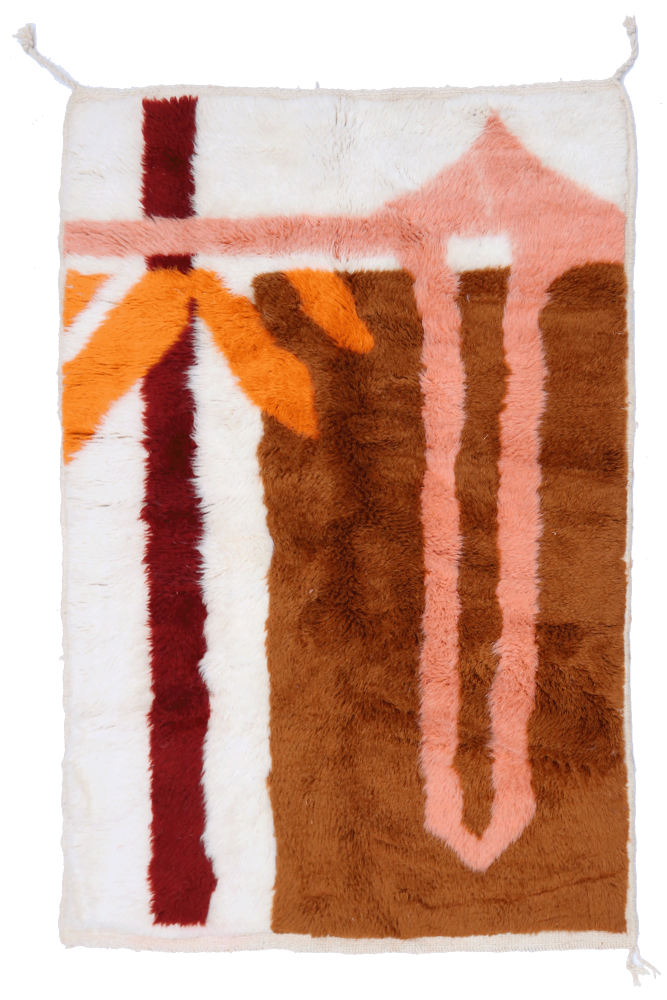 The Warmth Within: A Moroccan Azilal Rug That Feels Like Home - 114 x 98cm