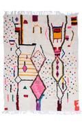 "Joyful Collection" Vivid Zig-Zag Azilal Area Rug  248 x 204cm