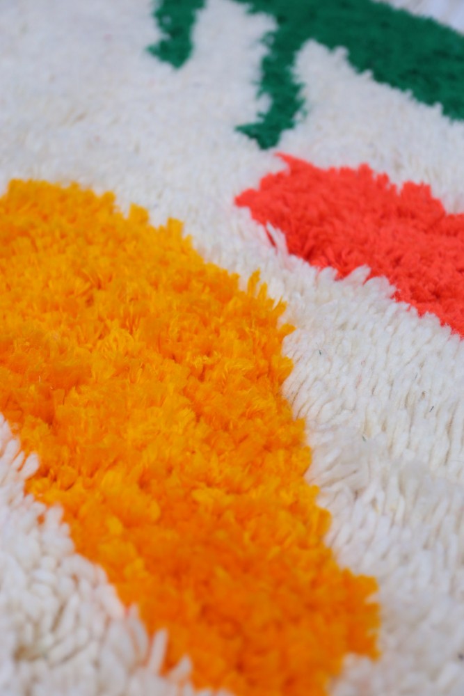 Midnight Bloom Azilal Wool Rug  200 x 131cm