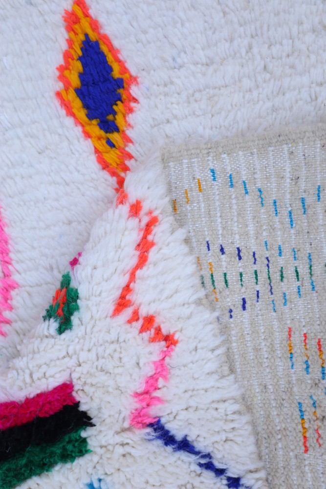 Joyful Collection – Handwoven Moroccan Azilal Wool Rug 157 x 100cm