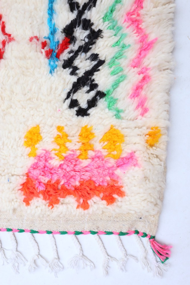 "Joyful Collection" Bohemian Cipher Azilal Wool Rug 153 x 111cm