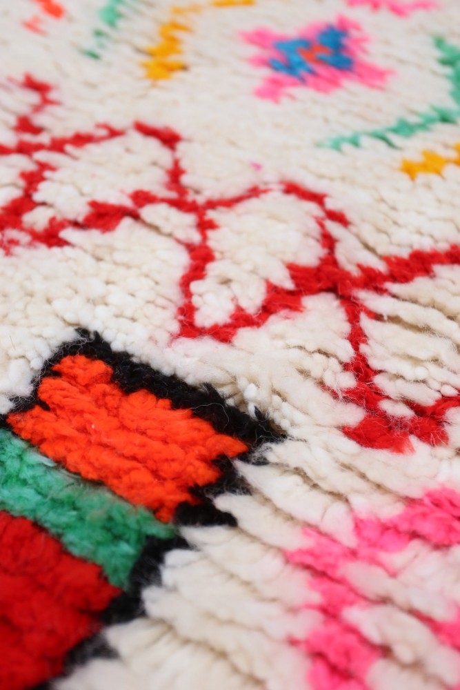 "Joyful Collection"  Mosaic Cipher Azilal Wool Rug  161 x 100cm