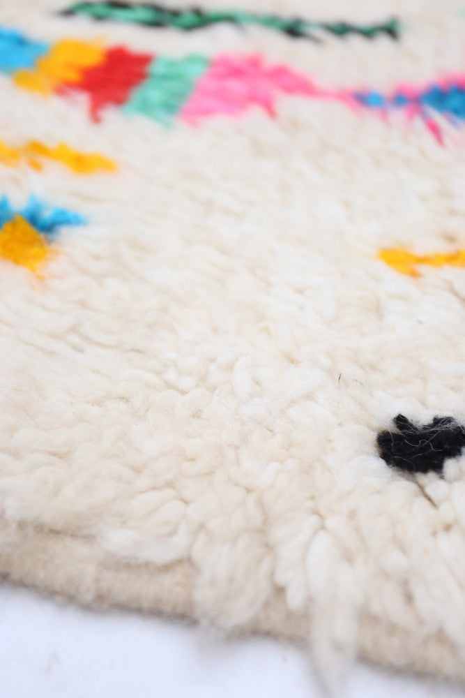 "Joyful Collection"  Mosaic Cipher Azilal Wool Rug 153 x 100 cm