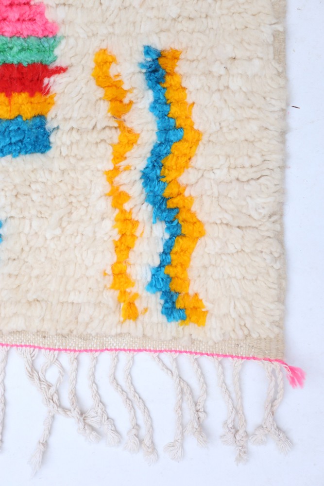 "Joyful Collection"  Mosaic Cipher Azilal Wool Rug  161 x 100cm