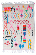 "Joyful Collection"  Mosaic Cipher Azilal Wool Rug  161 x 100cm