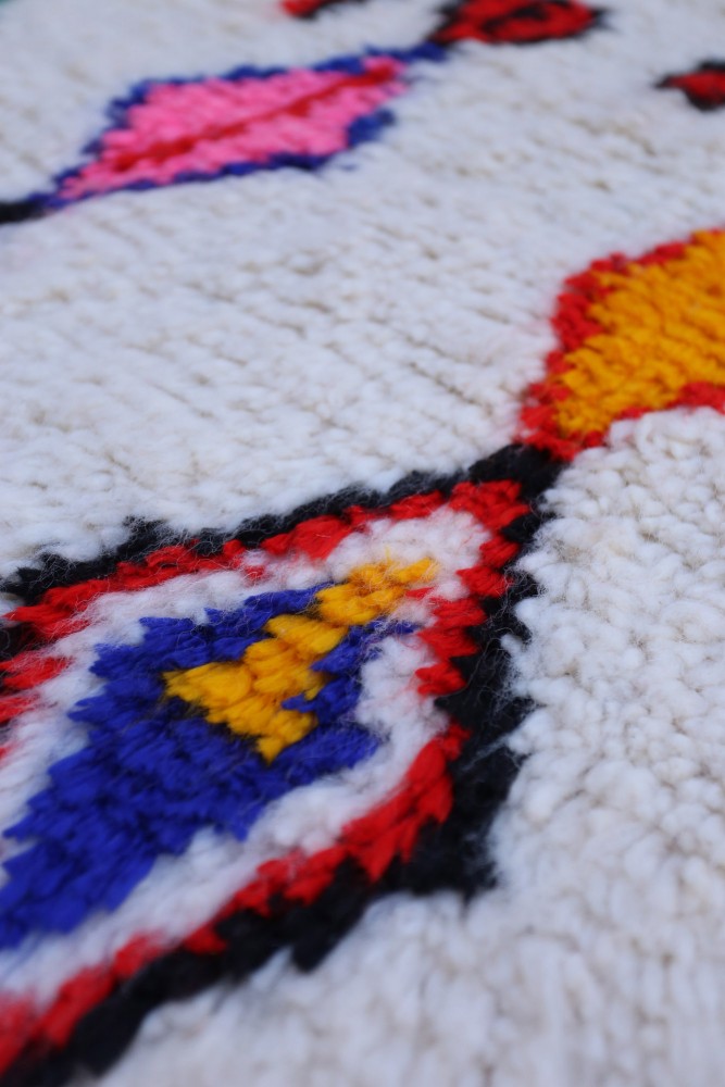Joyful Collection – Handwoven Azilal Wool Rug - 164 x 96cm