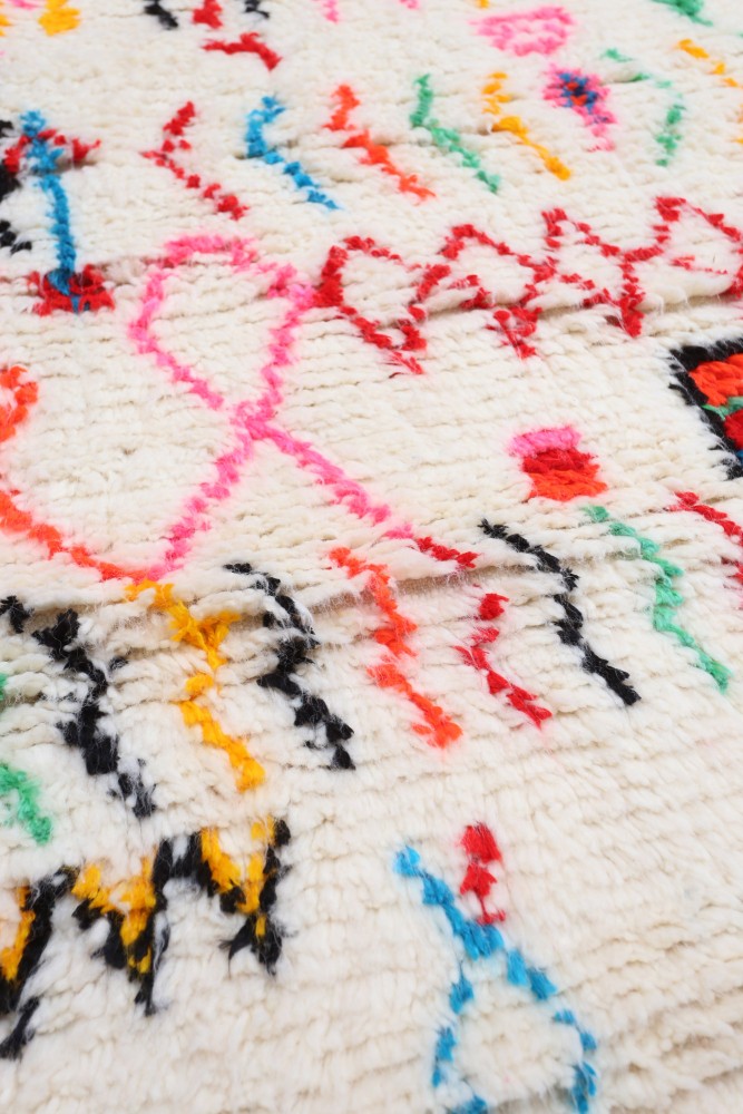 "Joyful Collection" Bohemian Cipher Azilal Wool Rug 153 x 111cm