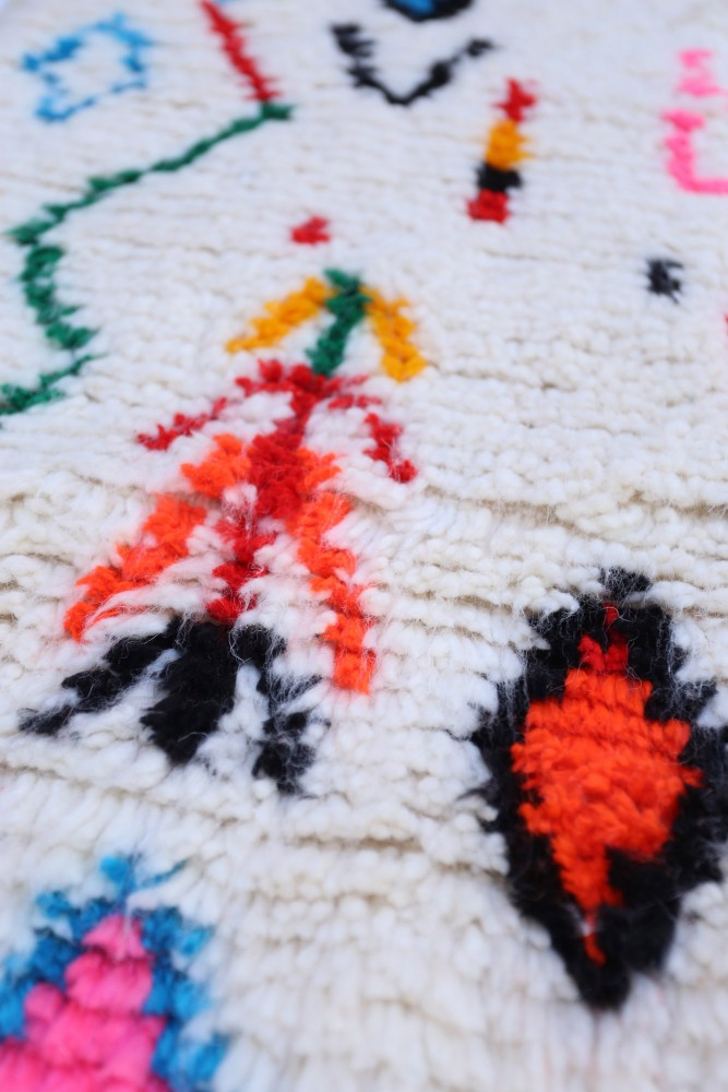 Joyful Collection – Handwoven Azilal Wool Rug - 156 x 104 cm