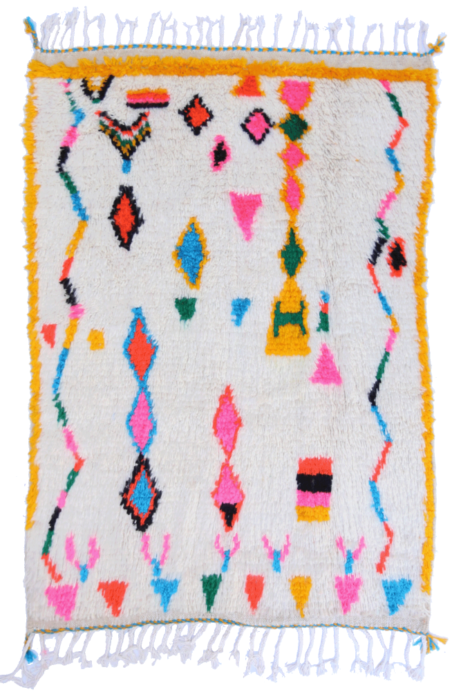 Joyful Collection – Small Moroccan Azilal Wool Rug 155 x 106cm