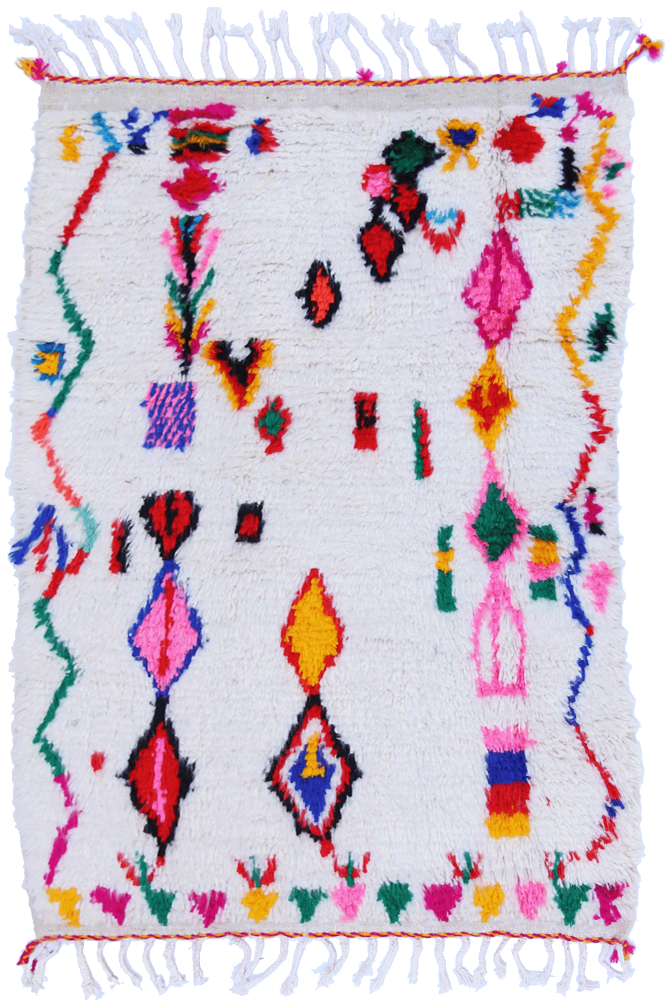 Joyful Collection – Handwoven Azilal Wool Rug - 164 x 96cm