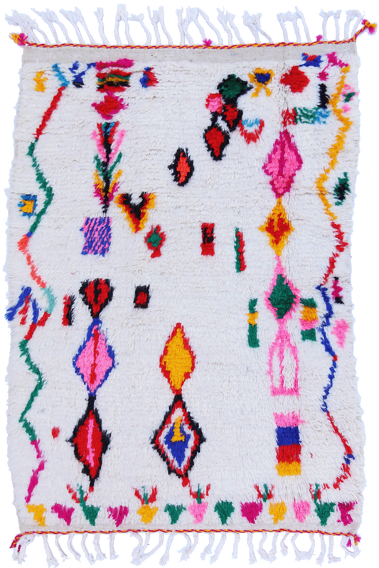 Joyful Collection – Handwoven Azilal Wool Rug - 164 x 96cm