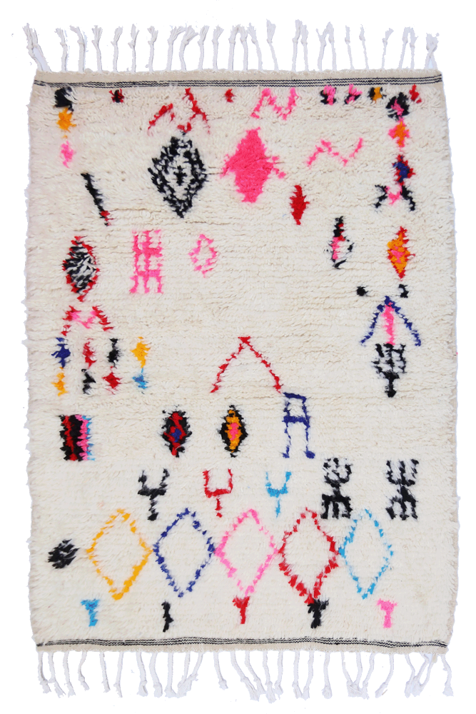 Joyful Collection – Small Colorful Azilal Wool Rug 154 x 98cm