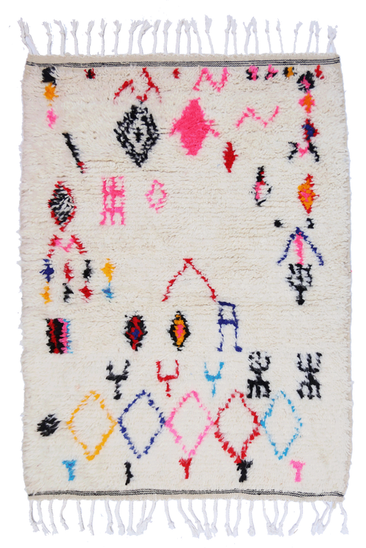 Joyful Collection – Small Colorful Azilal Wool Rug 154 x 98cm