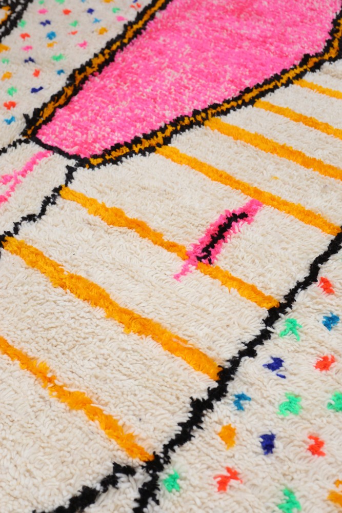 Azilal Joyful Collection – Candy Bloom Moroccan Wool Rug 294 x 188cm