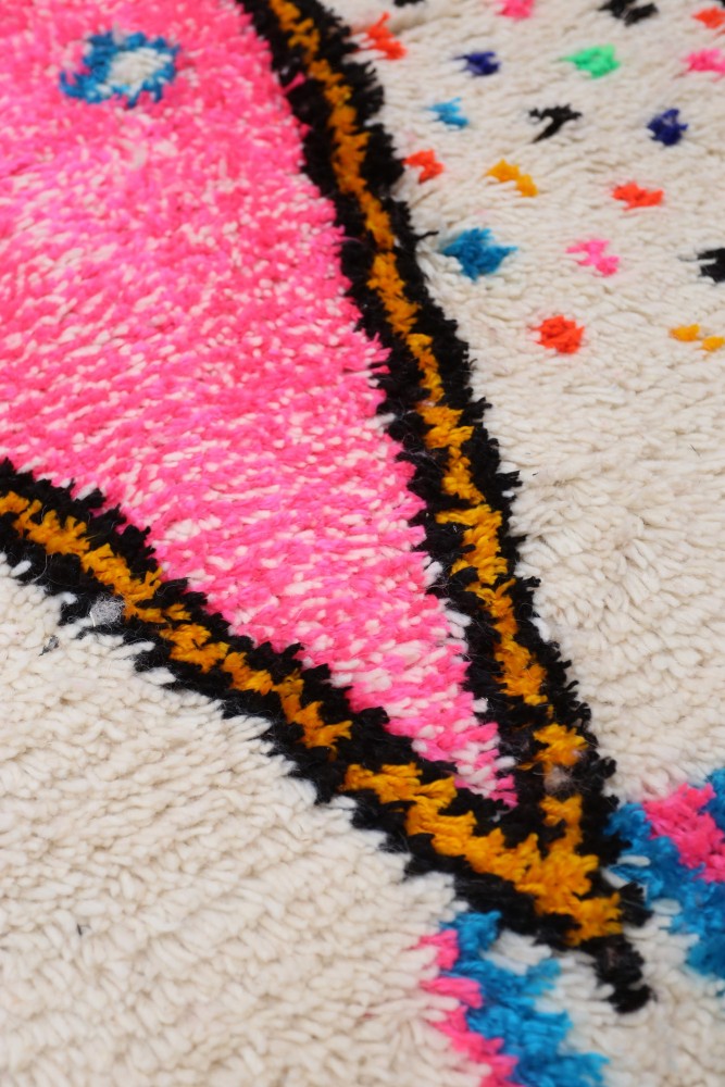 Azilal Joyful Collection – Candy Bloom Moroccan Wool Rug 294 x 188cm