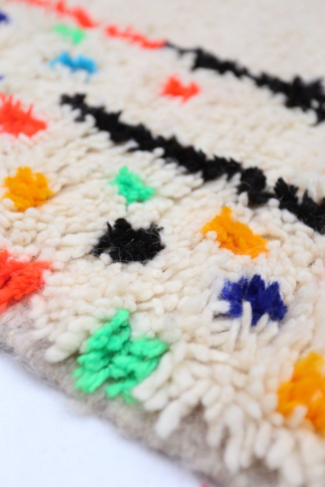 Azilal Joyful Collection – Candy Bloom Moroccan Wool Rug 294 x 188cm