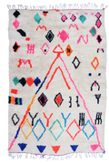 Joyful Collection: Vivid Diamond Azilal Wool Rug 297x190cm