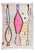 Azilal Joyful Collection – Candy Bloom Moroccan Wool Rug 294 x 188cm