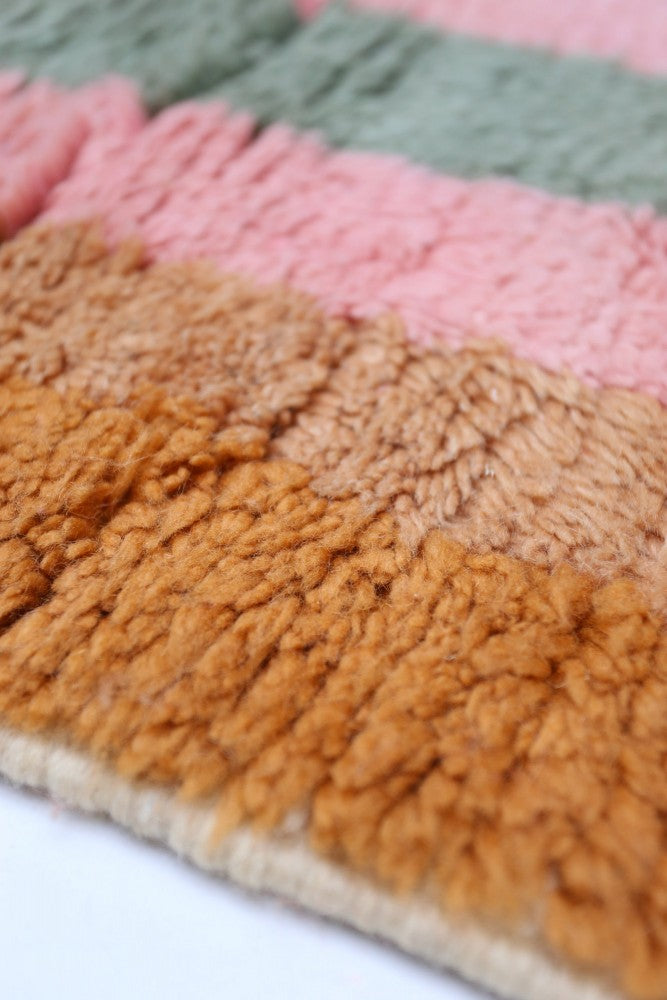 Falling Colors  - Handwoven Moroccan Azilal Wool Rug - 250 x 146 cm