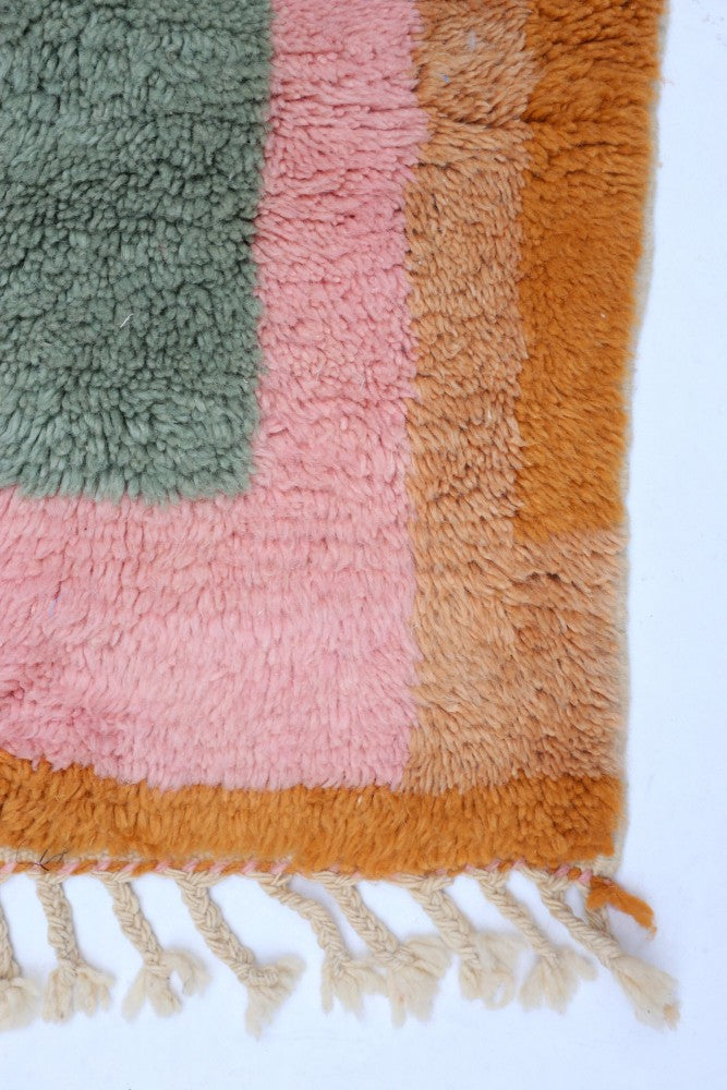 Falling Colors  - Handwoven Moroccan Azilal Wool Rug - 250 x 146 cm