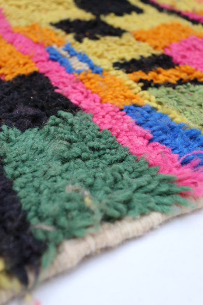 Vibrant Mosaic  Authentic Azilal Rug 238×170 cm