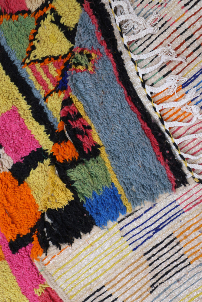 Vibrant Mosaic  Authentic Azilal Rug 238×170 cm