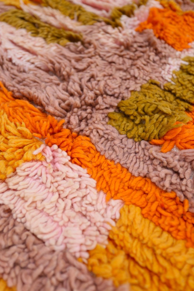 A Colorful Moroccan Wool Rug Full of Character 240-162 cm