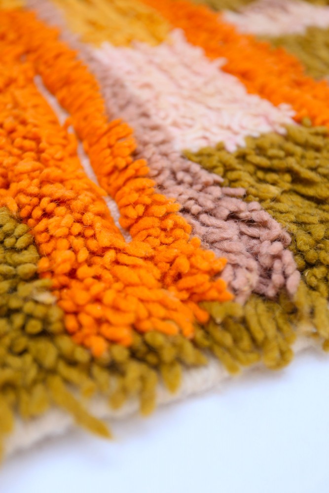 A Colorful Moroccan Wool Rug Full of Character 240-162 cm