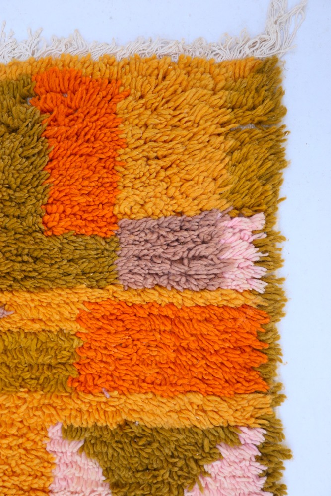A Colorful Moroccan Wool Rug Full of Character 240-162 cm