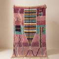 Mauve Authentic Boujad Moroccan Wool Rug 250x150